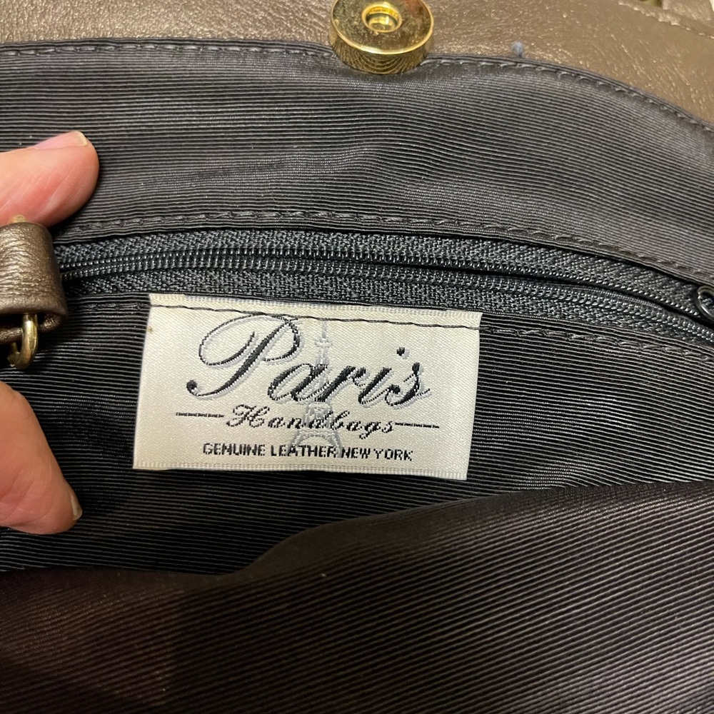 Paris Handbags, New York Genuine leather embossed handbag - Picture 9 of 13
